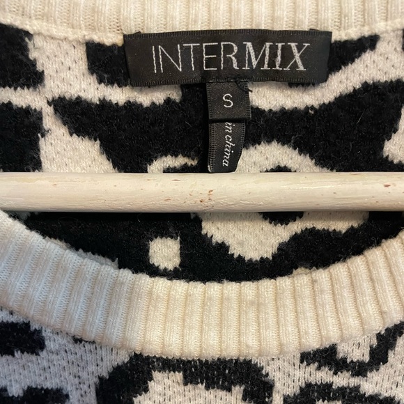 INTERMIX animal print sweater tee - Picture 3 of 3